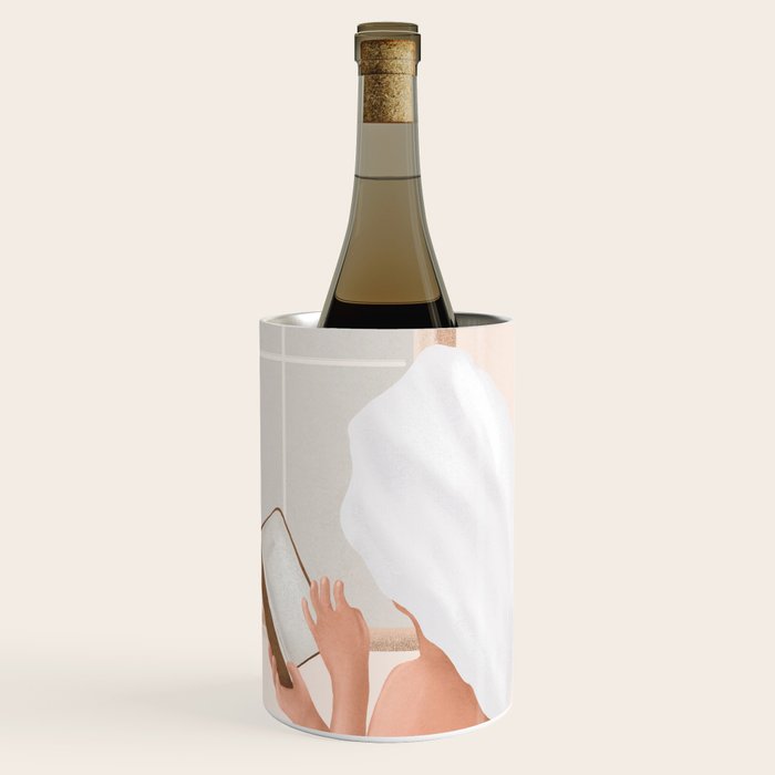 Reading Girl in Bathtub Wine Chiller Gallery Image 1