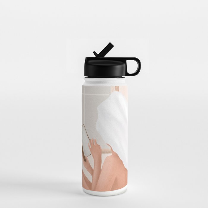 Reading Girl in Bathtub Water Bottle Gallery Image 1