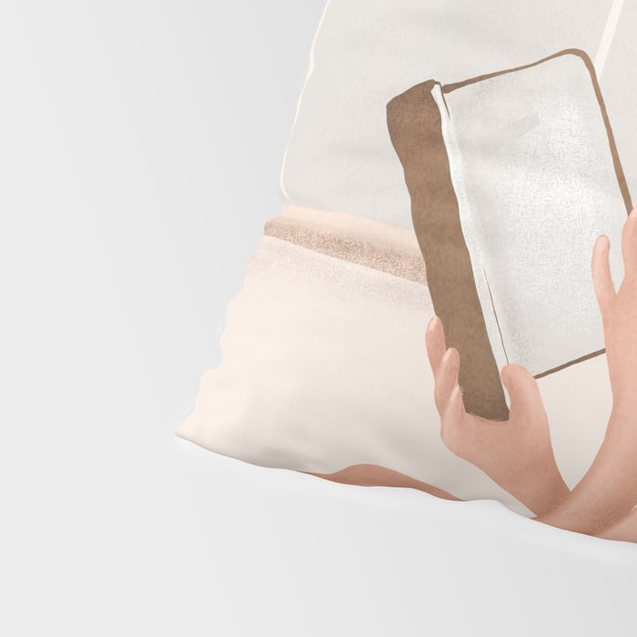 Reading Girl in Bathtub Pillow Sham Gallery Image 4