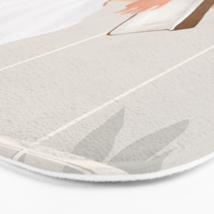 Reading Girl in Bathtub Bath Mat Gallery Image 3