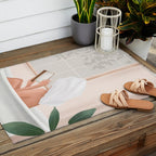 Reading Girl in Bathtub Outdoor Rug Gallery Image 2