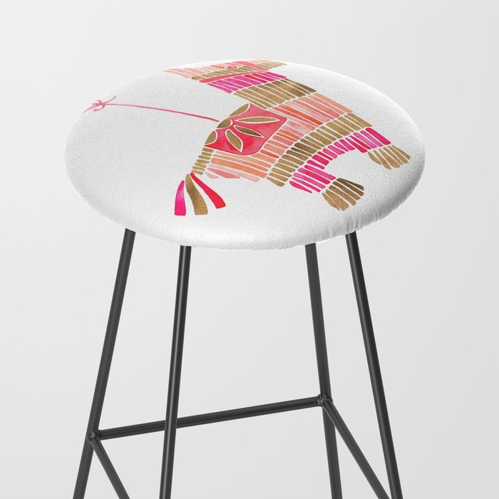 Mexican Donkey PinÌata - Pink & Rose Gold Palette Stool Gallery Image 2