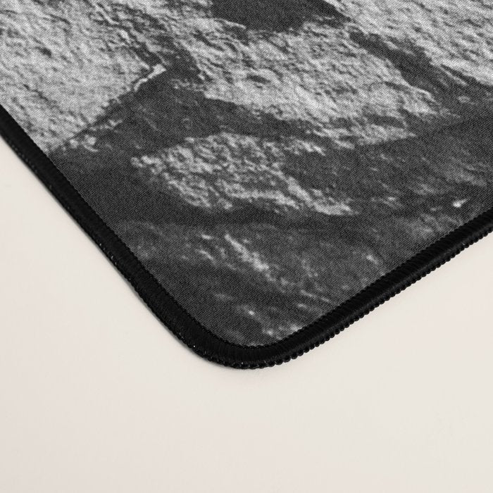 Dark abstract bloom over golden lines Desk Mat Gallery Image 4