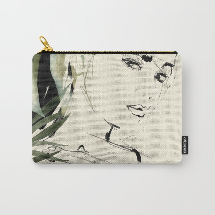 Girl Portrait 4 Carry All Pouch Gallery Image 1