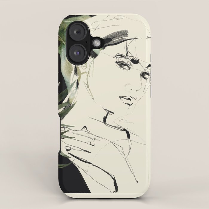 Girl Portrait 4 iPhone Case Gallery Image 1