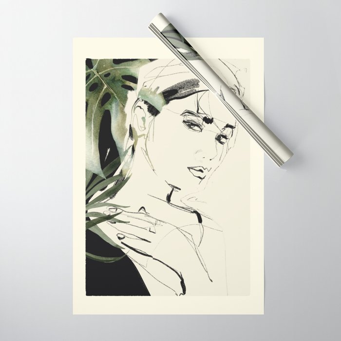 Girl Portrait 4 Wrapping Paper Gallery Image 1