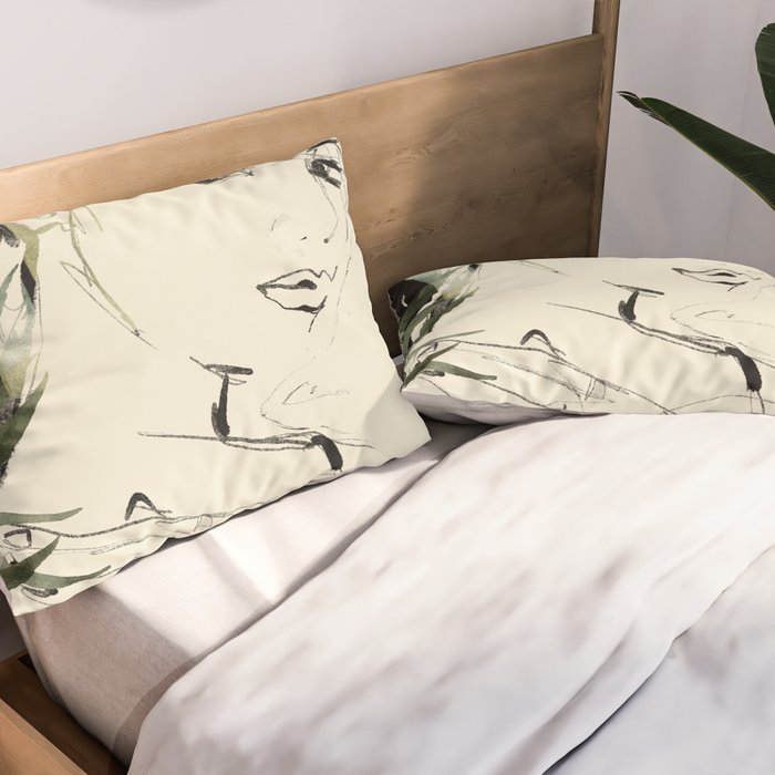 Girl Portrait 4 Pillow Sham Gallery Image 2