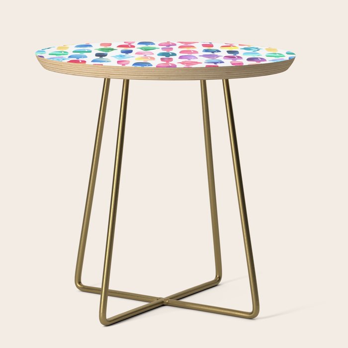 Rainbow Watercolor Popsicles Ice Cream Cones Side Table Gallery Image 1