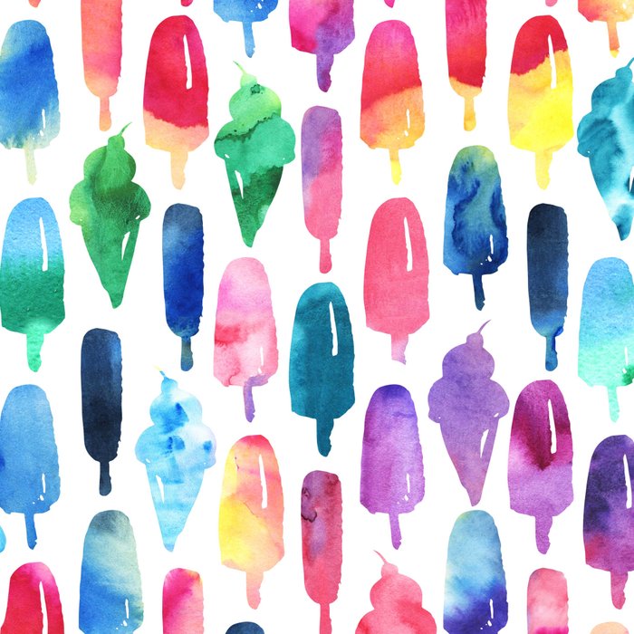 Rainbow Watercolor Popsicles Ice Cream Cones Coffee Mug Gallery Image 2