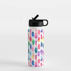 Rainbow Watercolor Popsicles Ice Cream Cones Water Bottle Gallery Image 1