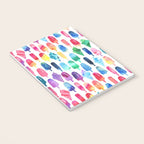 Rainbow Watercolor Popsicles Ice Cream Cones Notebook Gallery Image 3