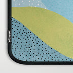 Abstract Maximal Flora in French Blue and Olive Laptop Sleeve Gallery Image 3
