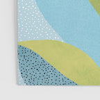 Abstract Maximal Flora in French Blue and Olive Poster Gallery Image 3