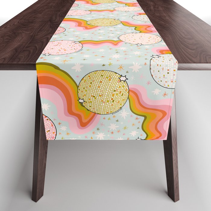 Disco Ball Print Table Runner Gallery Image 1