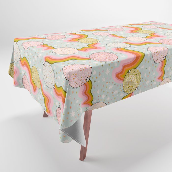 Disco Ball Print Tablecloth Gallery Image 1
