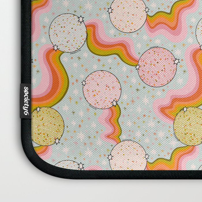 Disco Ball Print Laptop Sleeve Gallery Image 3