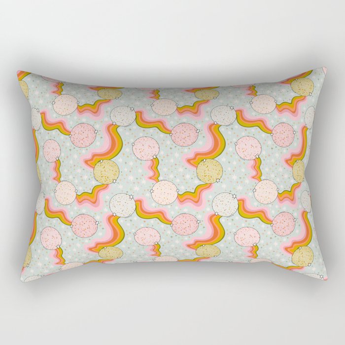 Disco Ball Print Rectangular Pillow Gallery Image 2