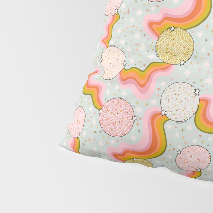 Disco Ball Print Pillow Sham Gallery Image 4
