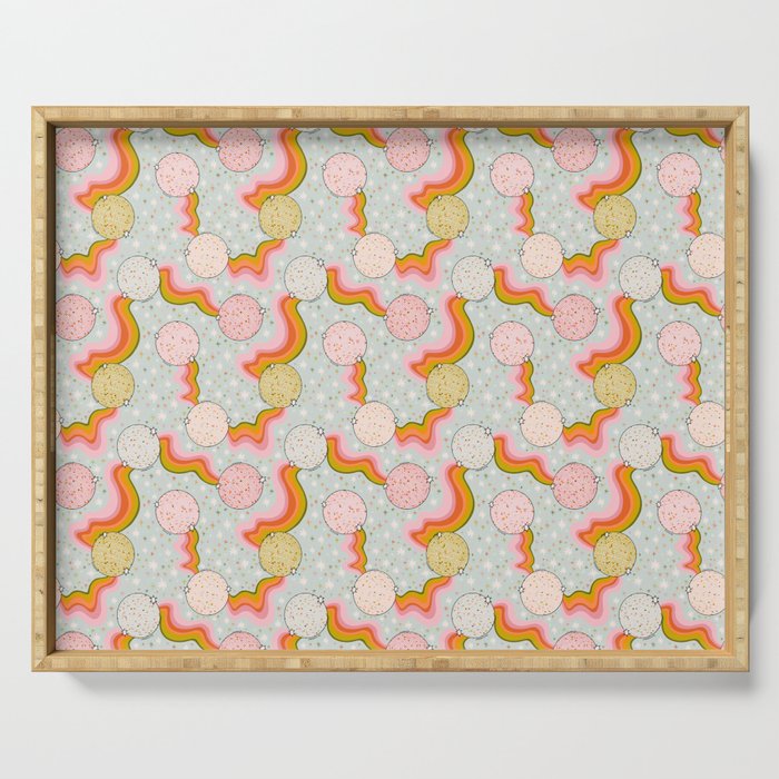 Disco Ball Print Serving Tray Gallery Image 1