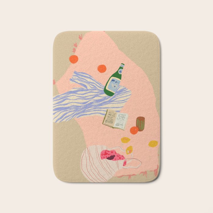BEACH PICNIC Bath Mat Gallery Image 1
