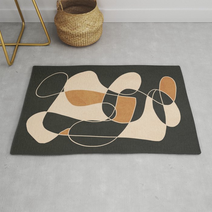 Modern Abstract Minimal Art 25 Rug Gallery Image 1