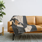 Modern Abstract Minimal Art 25 Throw Blanket Gallery Image 1