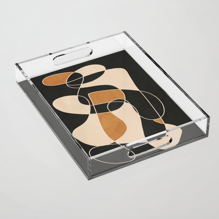 Modern Abstract Minimal Art 25 Acrylic Tray Gallery Image 1