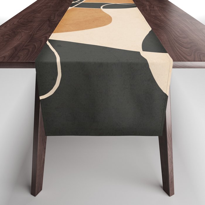Modern Abstract Minimal Art 25 Table Runner Gallery Image 1
