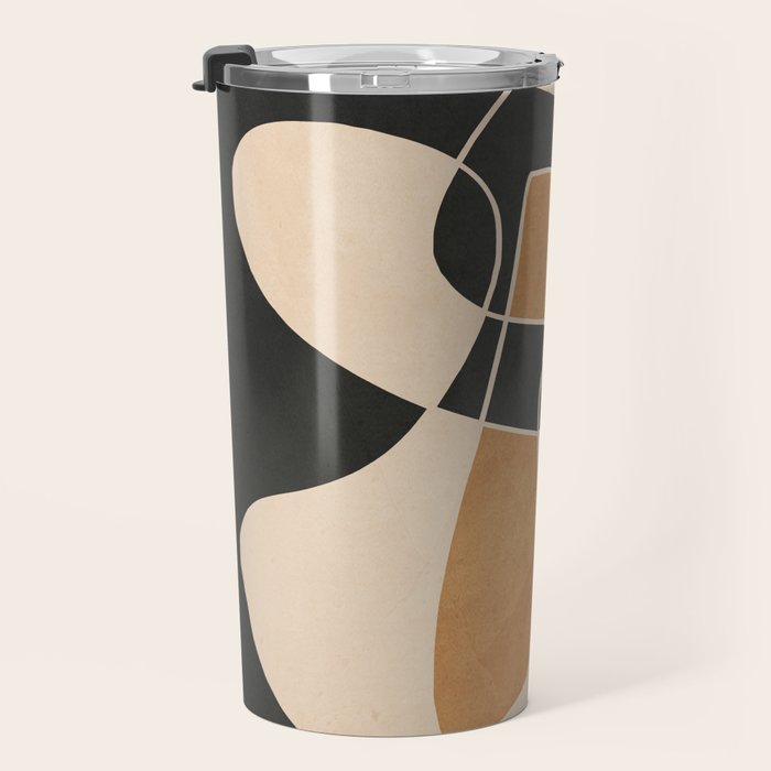 Modern Abstract Minimal Art 25 Travel Mug Gallery Image 3
