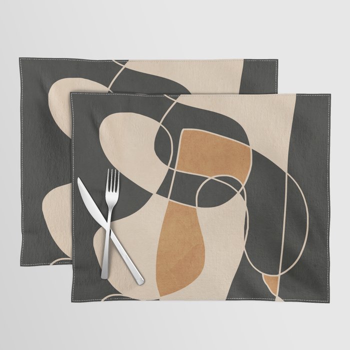 Modern Abstract Minimal Art 25 Placemat Gallery Image 1