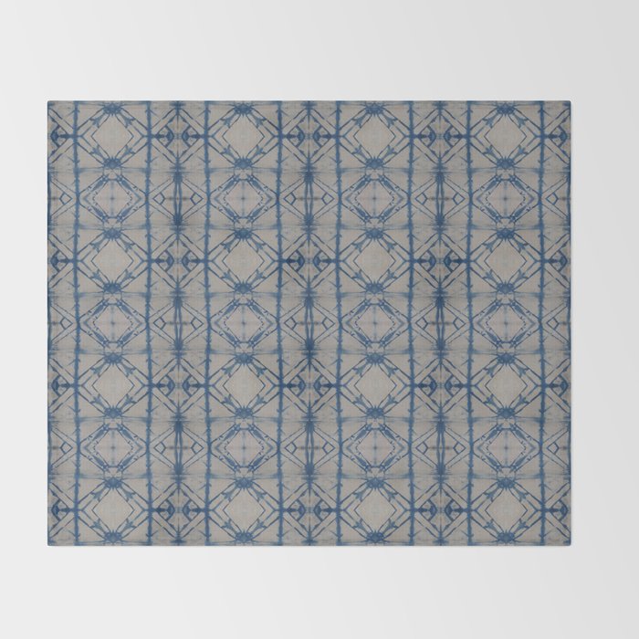 Shibori Mirror Throw Blanket Gallery Image 2