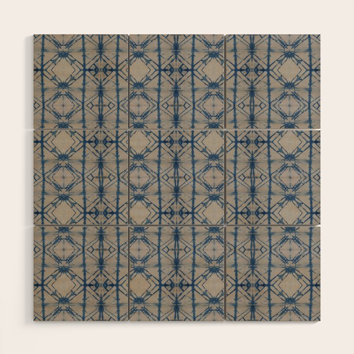 Shibori Mirror Wood Wall Art Gallery Image 1