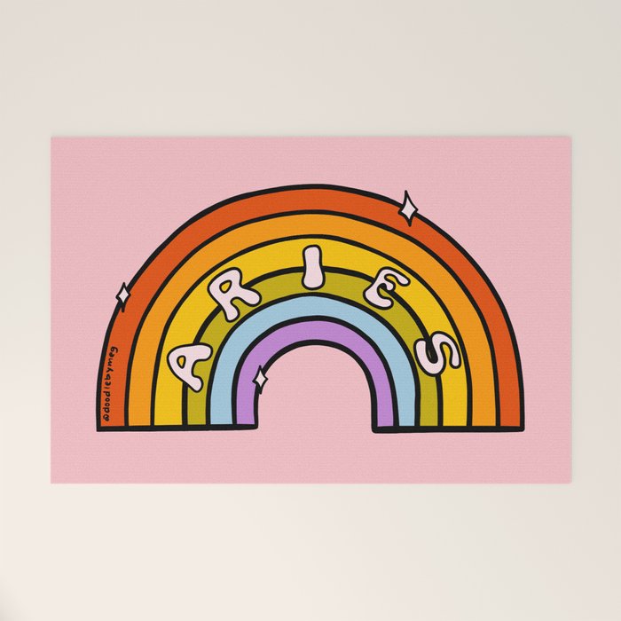 Aries Rainbow Welcome Mat Gallery Image 1