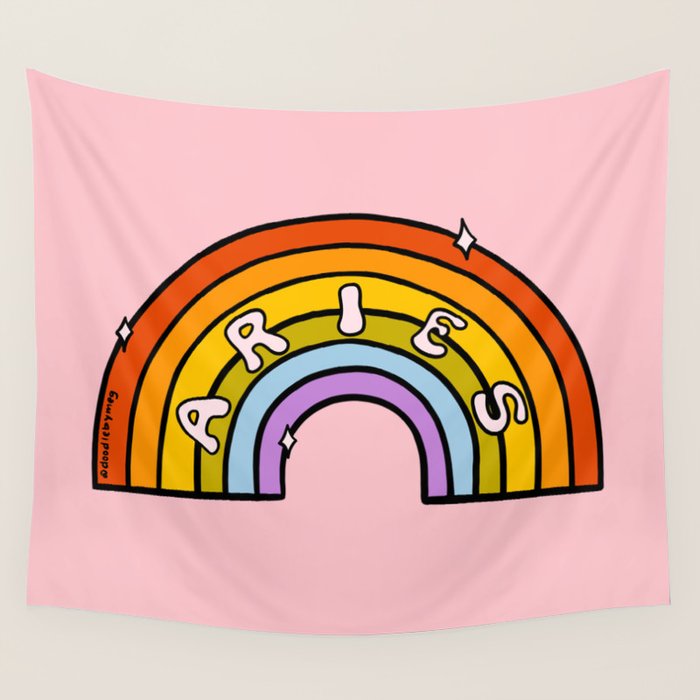 Aries Rainbow Wall Tapestry Gallery Image 1