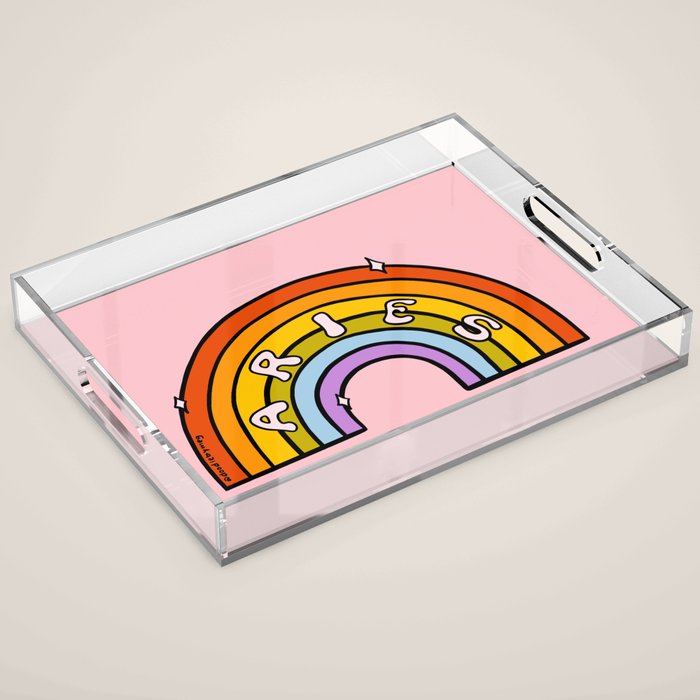 Aries Rainbow Acrylic Tray Gallery Image 1