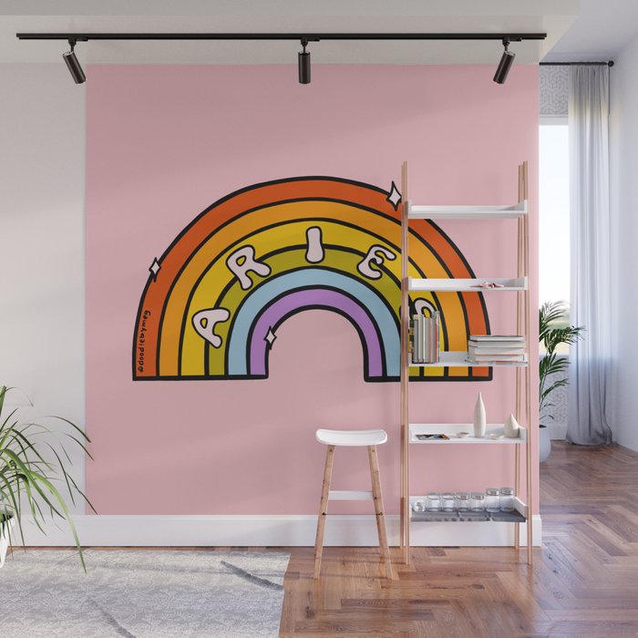 Aries Rainbow Wall Mural Gallery Image 1
