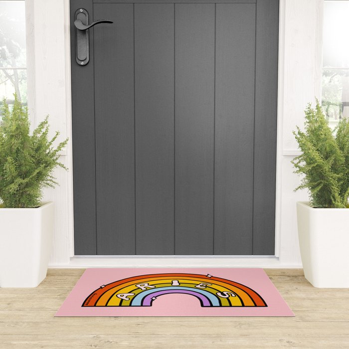 Aries Rainbow Welcome Mat Gallery Image 3