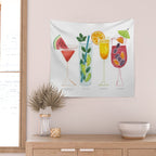 Summer Cocktails Wall Tapestry Gallery Image 2