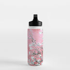 Van Gogh Timeless Almond Blossoms: White Blooms on a Classic Sweet Pink Canvas Water Bottle Gallery Image 3