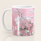 Van Gogh Timeless Almond Blossoms: White Blooms on a Classic Sweet Pink Canvas Coffee Mug Gallery Image 3