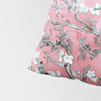Van Gogh Timeless Almond Blossoms: White Blooms on a Classic Sweet Pink Canvas Pillow Sham Gallery Image 4