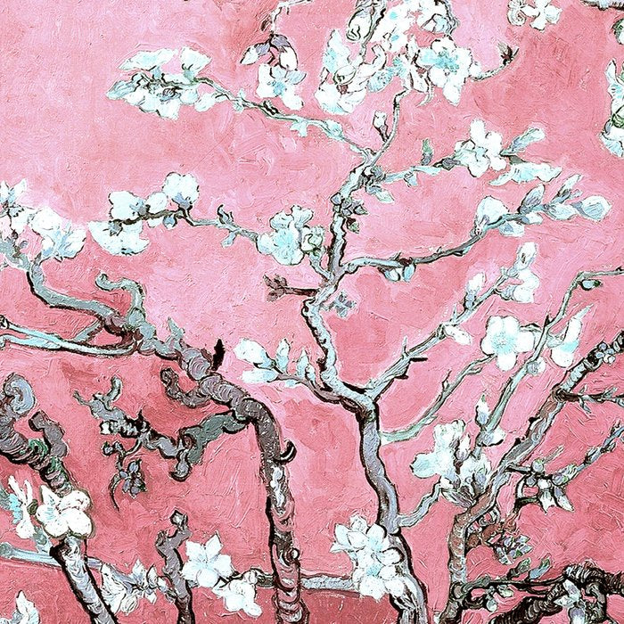 Van Gogh Timeless Almond Blossoms: White Blooms on a Classic Sweet Pink Canvas Coffee Mug Gallery Image 2