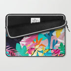 The Black Panther, Tropical Jungle Watercolor Painting, Botanical Forest Colorful Bohemian Illustration, Tiger Leopard Cheetah Animals Laptop Sleeve Gallery Image 2