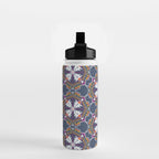 apache, tribal pattern in grey Water Bottle Gallery Image 2