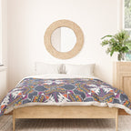 apache, tribal pattern in grey Duvet Cover Gallery Image 3