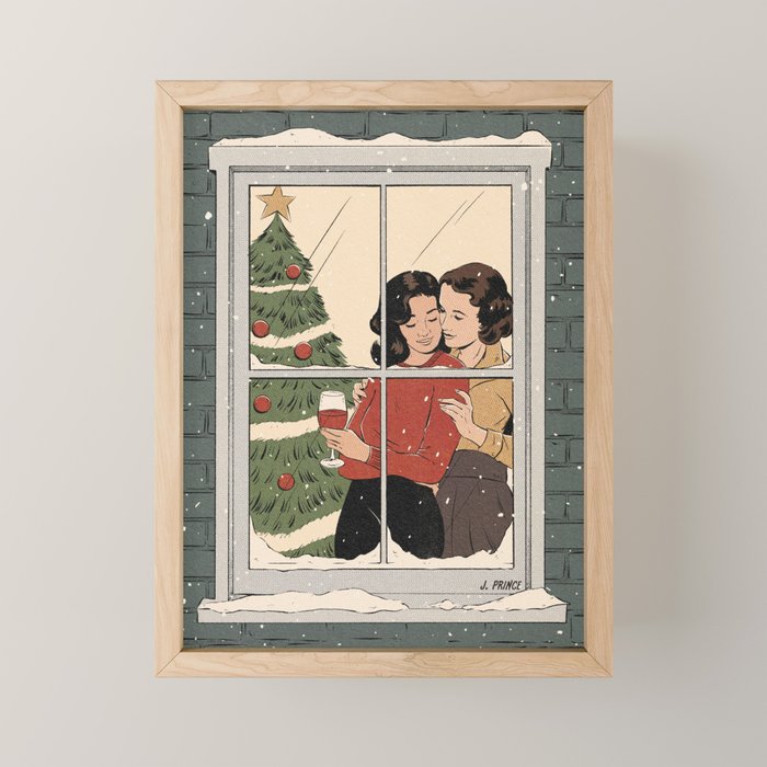 snowy day Mini Art Print Gallery Image 1