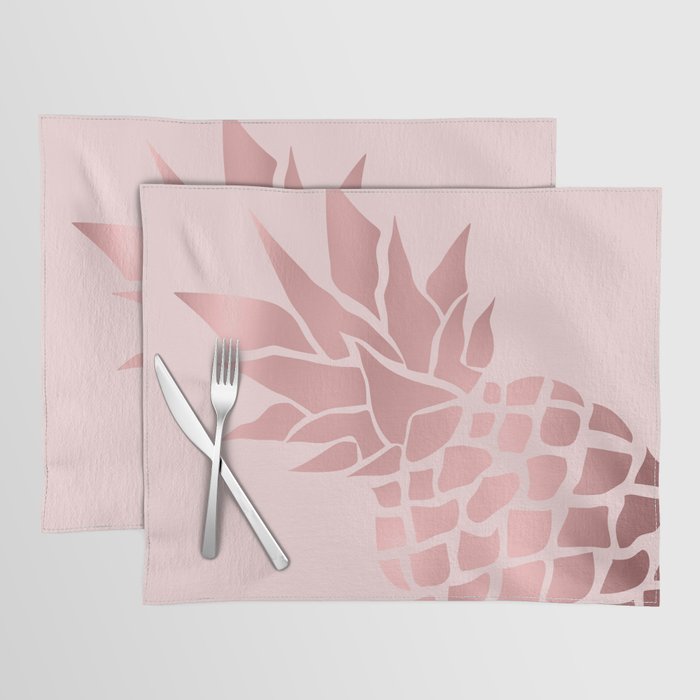 Big Pineapple in Pink Placemat Gallery Image 1
