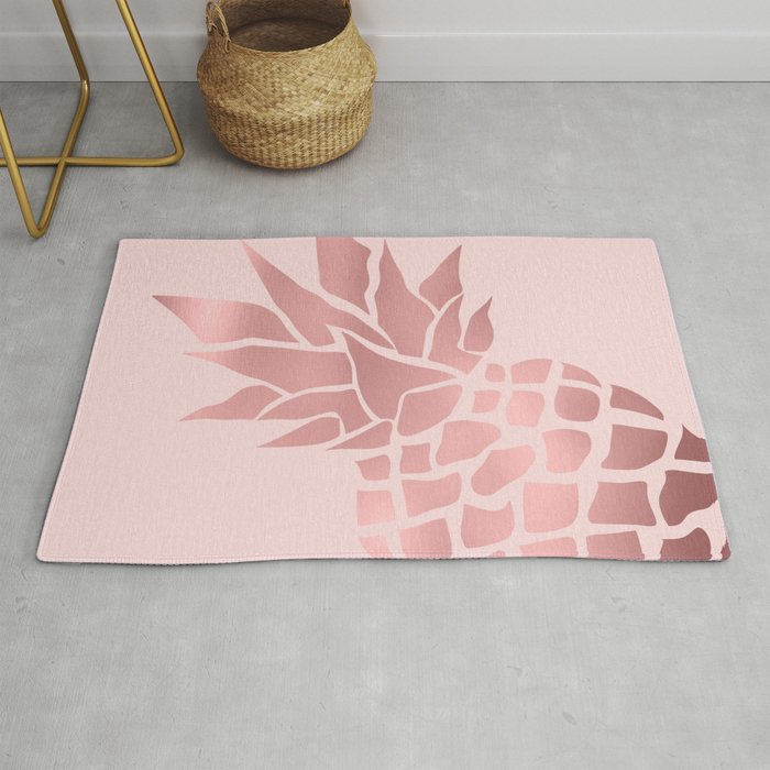 Big Pineapple in Pink Rug Gallery Image 1