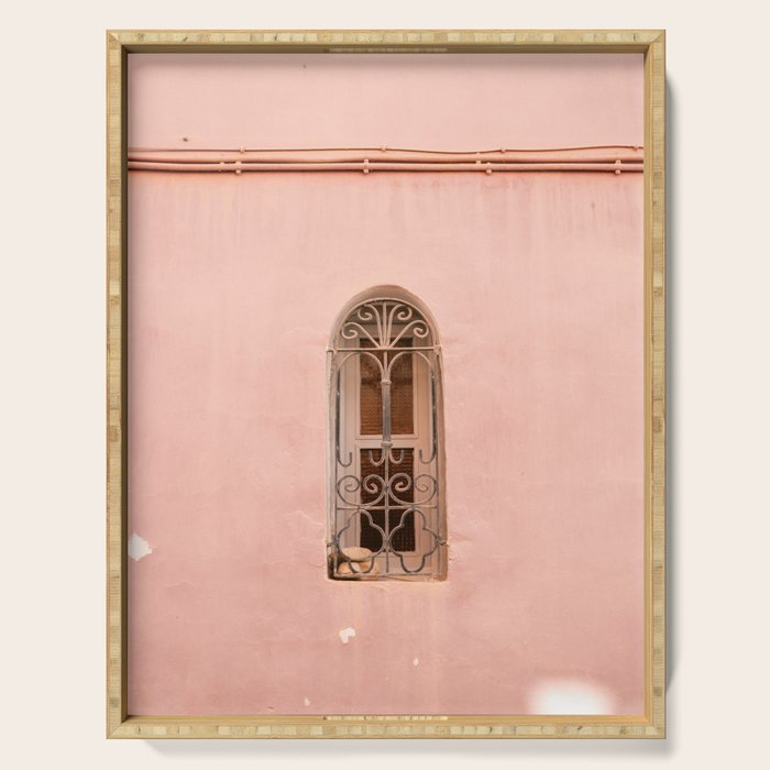 Soft Pink Window | Taghazout Architecture Photography Serving Tray Gallery Image 1