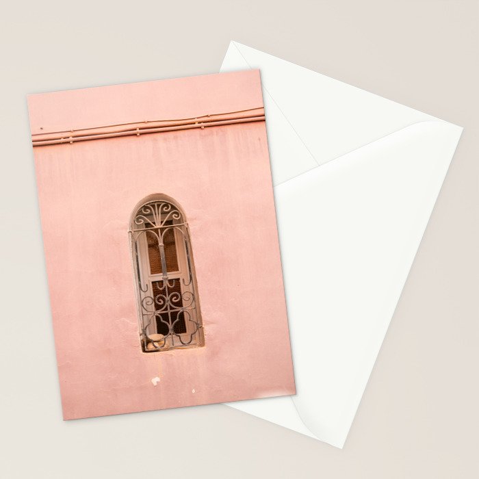 Soft Pink Window | Taghazout Architecture Photography Stationery Card Gallery Image 2